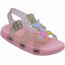 Girls Princess Sandals Spider Web Glitter Comfortable Birken Open Breathable Non-Slip - Màu Hồng baby - Xem 1