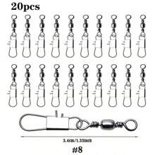 100 个装钓鱼按扣转环，带按扣的桶形转环淡水转环渔具，不锈钢安全联锁按扣黑镍铜 26-132 磅 - 彩色 - 查看 15