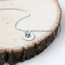 [定制]个性化照片项链 - 个性化珠宝，肖像项链，照片激光雕刻项链纪念礼物 - 彩色 - 查看 8