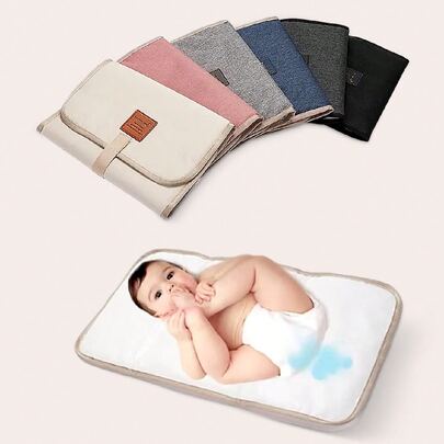 1 pieza Cambiador portátil y plegable impermeable, regalo para decoraciones de baby shower familiar