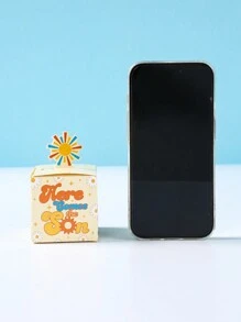 24 piezas Caja de regalo con estilo Aquí viene el sol, caja de embalaje de regalo favorita para fiestas de cumpleaños y vacaciones, suministros de decoración de fiesta, suministros de fiesta de verano - Multicolor - Ver 4