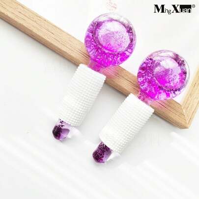 1pc, 2pcs, Two Sizes Available, Ice Wave Ball, Beauty Ice Wave Energy Ball, Efficacy: Improve Skin Firming, Anti-Aging, Ice Cream Face, Daily Facial Allergy, Redness, Fever, Soothing, Appearance: Purple Flash Ball,Beauty,Skin Care Products,Spa,Self Care,Skin Care Tools,Face Care,Esthetician Supplies,Massage,Face Massage Tool,Face Roller,Ice Roller,Ice Roller Face