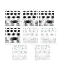 4 Size 8 Sheets Bling Jewels Stickers For Kids DIY Craft Card Decorations Self Adhesive Rhinestone Gem Stickers For Face Nail Body Makeup Festival - Multicolor - View 20