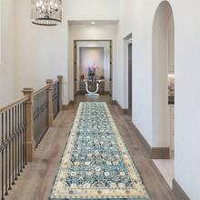 1 件长走廊地毯垫，可洗防滑仿羊毛地毯，适用于入口通道/跑道 - 彩色 - 查看 4