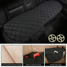 Black Universal Rear Car Seat Cover Plush Protector Non-Slip Mat Chair Cushion UK
