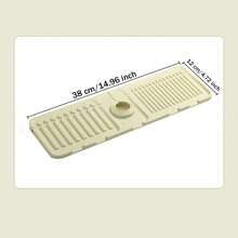 1pc Faucet Mat For Kitchen Sink, 2024 New Kitchen Sink Splash Guard Silicone Draining Mat Fast Drying Stone Sink Tray, Sink Protectors Sink Faucet Mat Splash Guard For Kitchen Bathroom Sink Area