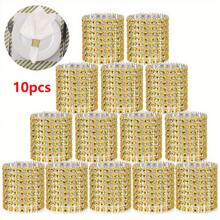 10/50/100 件闪闪发光的水钻餐巾环 - 餐桌的优质装饰点缀，非常适合周年纪念、婚礼、生日、万圣节、圣诞节、情人节礼物 - 为任何特殊场合、房间装饰、餐桌装饰、节日、生日、派对、婚礼和晚宴的家居装饰增添光彩 - 餐巾環 - 查看 9