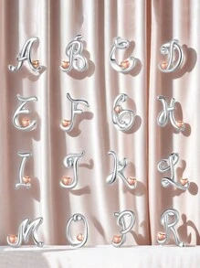 1 对 S925 纯银字母 A-Z 粉色心形耳环，适合女士，适合送给妈妈、姐妹、女朋友、圣诞礼物