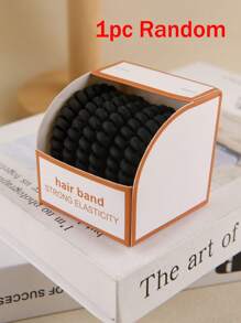 6/1pc Women Multi-Color Simple & Durable Matte Spiral Hair Scrunchies High Elasticity Ponytail Holders Hair Accessories Hair Ties Hair Rope