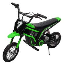 Electric Dirt Bike, 350W Electric Motorcycle-Up To 14.29MPH, 2-Speed Modes Motorcycle For Kids Ages 3-10, Max Weight 135 Lbs - 綠色 - 查看 1