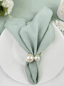 6/300pcs Nordic Style Minimalist Plaid Napkins, 100% Polyester Wrinkle-Resistant, Suitable For Hotel, Restaurant, Home, Holiday Party, Banquet Table Decoration, Cocktail Napkins