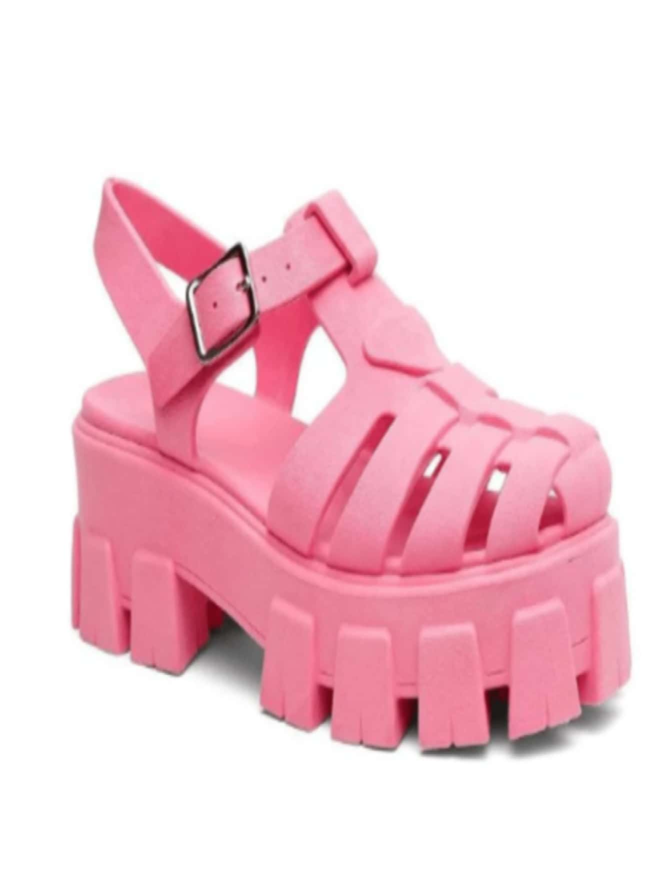 Fisheman Women's Spider Tractor Sandal High Platform - 粉色 - 查看 1