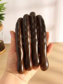 1 件宽齿木梳，女士头发按摩造型刷 - 棕色 - 查看 7