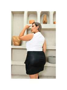 Women's Vest Tailored Vest  Plus Chic Short Plus Size Social - trắng - Xem 2