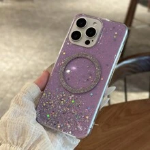 1 件星空闪光磁力手机壳适用于 iPhone15Proamx 14Proamx 13Proamx 12Proamx 11Promax XSMAX Samsung A24 S24 S23 S22 S21 OPPO A54 Vivo Y21 Redmi Note9 HuaweiP50 - 白色 - 查看 5