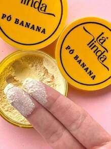 Kit com 3 Pó Banana Tá Linda - Para Revenda Festa Junina - Amarelo - Visão 2