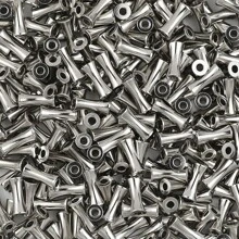 10pcs/Bag Stainless Steel Bamboo Shape Spacer Beads Silver Color, DIY Jewelry Making Craft Accessories - One Bag - View 12
