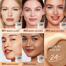 Sace Lady Bases De Maquillaje Corrector Polvo Compacto Fijado Impermeable Matte Anti-aceite - 05 - Ver 7
