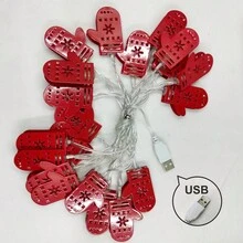 1 dây đèn trang trí Giáng sinh dùng cáp USB, 300cm * 20 đèn Đèn trang trí Giáng sinh bằng sắt, Thích hợp cho trang trí trong nhà / ngoài trời / Giáng sinh Quà tặng Giáng sinh, Trang trí phòng Trang trí Giáng sinh Đèn Giáng sinh Trang trí phòng ngủ Trang trí nhà Trang trí tiệc Lễ hội ngày lễ Quà tặng Giáng sinh Lễ tạ ơn Trang trí cây thông Noel Đồ trang trí - Nhiều màu - Xem 8