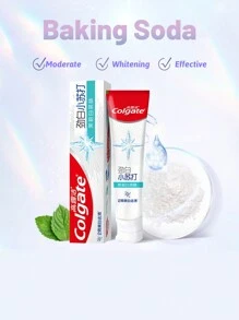 colgate 美白小苏打牙膏 茉莉花味，美白，温和不磨损，泡沫丰富，口气清新，高纯度（120 克/4.23 盎司） - 茉莉白茶 - 查看 7