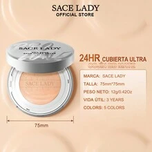 Sace Lady Bases De Maquillaje Corrector Polvo Compacto Fijado Impermeable Matte Anti-aceite - 01 - Ver 11