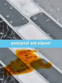 SUPSTICKER 40 件大理石纹理风格厨房装饰，防水防油易清洁耐高温可剥离粘贴，可用于客厅卧室装饰、厨房和浴室改造翻新装饰，4.72 * 9.84 英寸，贴纸，墙贴花，乙烯基贴花用于家居装饰，春季装饰物品让您的家焕然一新，拉玛装饰贴纸礼物生日毕业