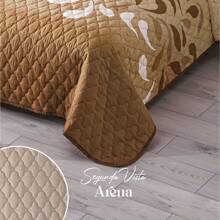 EDREDON LIGERO DOBLE VISTA ESTAMPADO, Colchas Concord - CASTAÑA - Ver 3