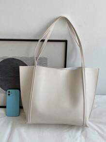 极简主义单肩托特包，大容量，轻便，便携，商务休闲，适合女性日常使用约会礼物女士复古图案托特包，大容量单肩包，时尚工作包，时尚商务休闲女士包，非常适合办公室，商务和工作，老钱风格女包书包，返校背包，书包，返校背包，适合少女女大学生，非常适合返校，大学，初中，高中，开学第一天