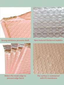 10个装加厚气泡信封泡沫袋服装包装袋快递袋信封袋手机壳包装袋书卡贴纸快递气泡袋 - 彩色 - 查看 5