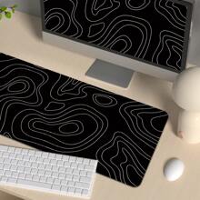 Đường nét hình học mới Phong cảnh đẹp dễ thương Miếng lót chuột cao su chất lượng cao Phụ kiện máy tính Bàn phím Chuột Thảm phổ biến Thảm trải bàn Thảm trải sàn Quà tặng cho mọi người gửi cho bạn bè nam và nữ - màu đen - Xem 9