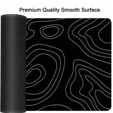 Đường nét hình học mới Phong cảnh đẹp dễ thương Miếng lót chuột cao su chất lượng cao Phụ kiện máy tính Bàn phím Chuột Thảm phổ biến Thảm trải bàn Thảm trải sàn Quà tặng cho mọi người gửi cho bạn bè nam và nữ - màu đen - Xem 6