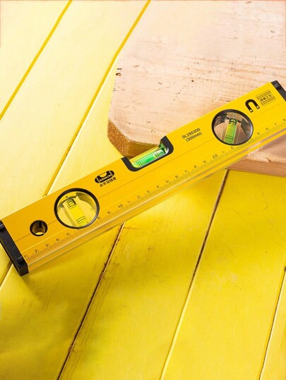 1pc Horizontal Level Ruler, Multi-Size Thickened Aluminum Alloy With Strong Magnet, High Precision Multi-Function Household Balancing Ruler, Mini Size