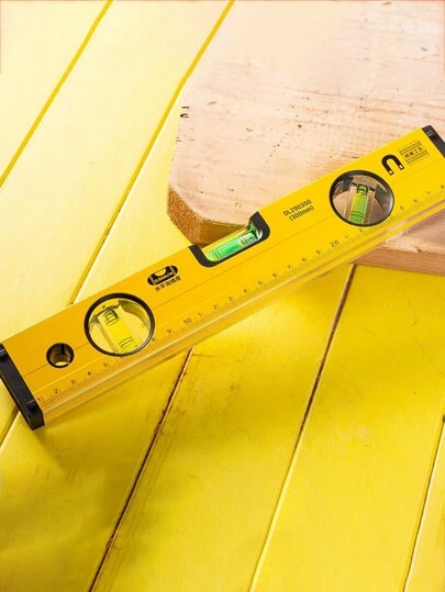 1st horisontell nivålinjal, förtjockad aluminiumlegering i flera storlekar med stark magnet, högprecisions multifunktionshushållsbalanseringslinjal, ministorlek