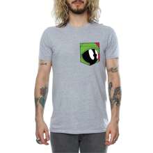 LOONEY TUNES Mens Marvin The Martian Face Faux Pocket T-Shirt (Sports Grey) - 灰色 - 查看 5