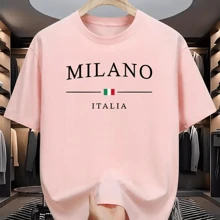 Mila T-Shirt New Release 100% Cotton Men's Lightweight Comfortable Stylish - Màu Hồng baby - Xem 2