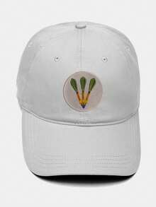 Adjustable Curved Brim Strapback Dardo Cap - trắng - Xem 1