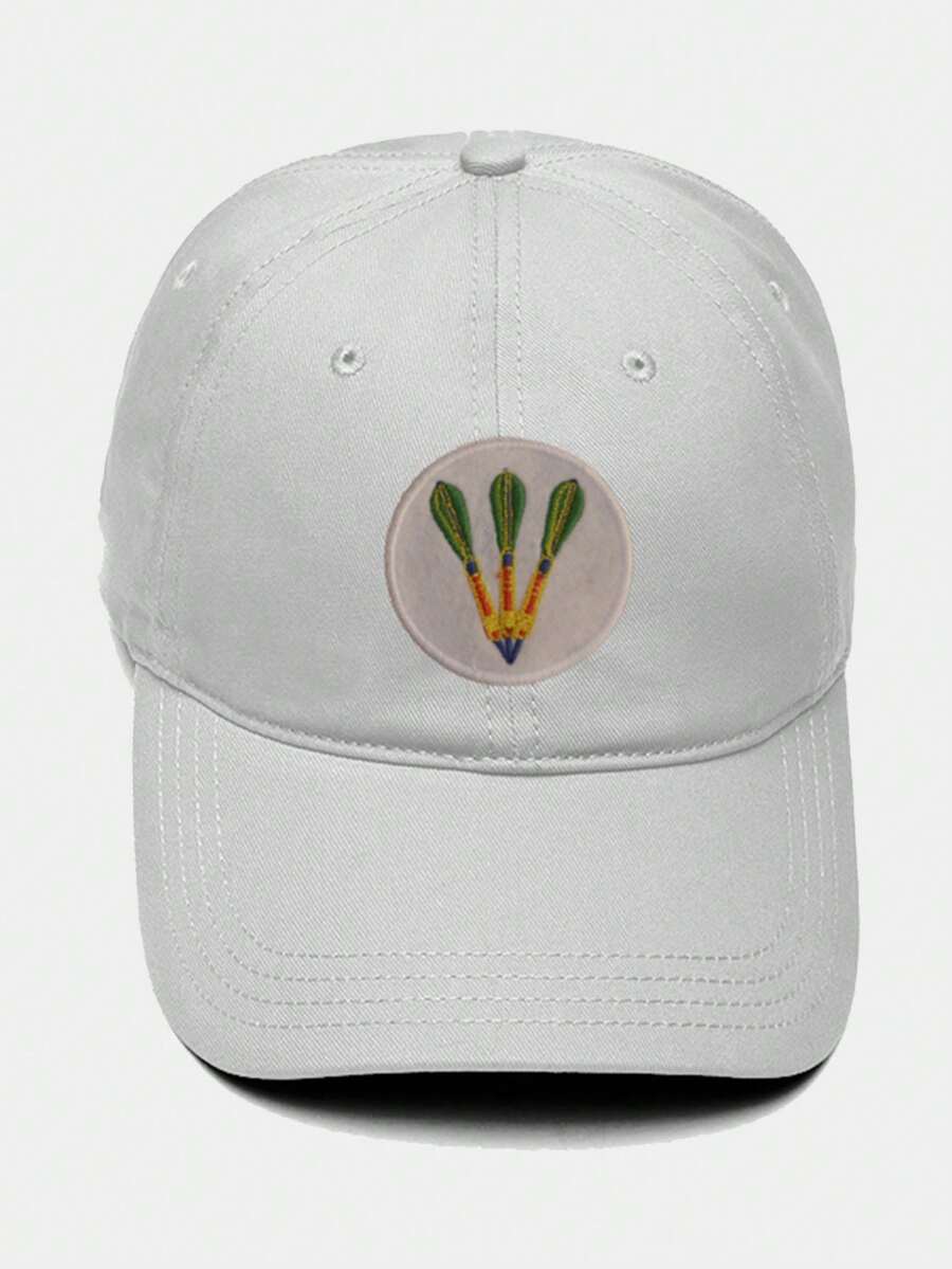 Adjustable Curved Brim Strapback Dardo Cap - trắng - Xem 1