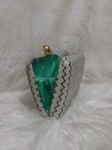 Stylish Minimalist Women's Party Handbag - 綠色 - 查看 3