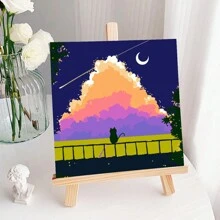 成人初學者用藝術按數字畫，動物按數字畫，蝴蝶/貓按數字畫套件，適用於家居牆面裝飾，8x8英寸 - 動物系列 - 查看 22