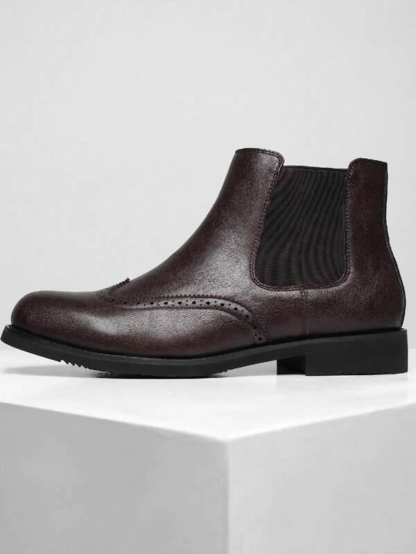 New Handmade Formal Dress Shoes With Non-Slip Breathable Rubber Soles, Comfortable And Convenient, Large Size Men Shoes