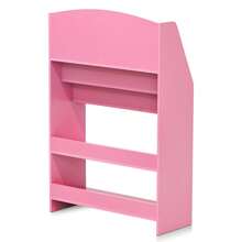 Lova Magazine & Multi-Level Bookshelf With Ample Storage, Modern Space-Saving Design, Bookshelves For Educational Space, Efficient Storage Solution, Room Organizer, Pink/Light Blue - Pink - View 5
