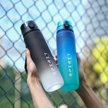 1pc 32OZ (Approx. 1000ml) Or 1pc 26OZ (Approx. 750ml) Or 1pc 20OZ (Approx. 600ml) Ombre Color Sports Water Bottle With Carry Strap, Portable For Running, Outdoor Sports, Cycling - Multicolor - View 6