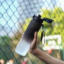 1pc 32OZ (Approx. 1000ml) Or 1pc 26OZ (Approx. 750ml) Or 1pc 20OZ (Approx. 600ml) Ombre Color Sports Water Bottle With Carry Strap, Portable For Running, Outdoor Sports, Cycling - Multicolor - View 2