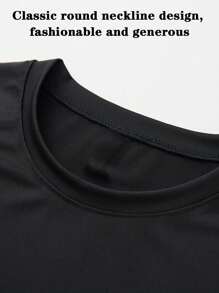 [Tùy chỉnh] Áo phông tùy chỉnh cho những dịp đặc biệt - Tải lên hình ảnh, văn bản hoặc logo của riêng bạn. Thích hợp cho các ngày kỷ niệm, sự kiện gia đình, cuộc thi, trang phục thường ngày và thể thao. Cá nhân hóa bằng ngày hoặc tin nhắn. - màu đen - Xem 4