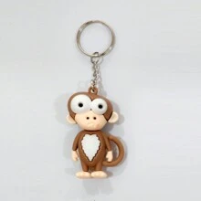 1/4/8 piezas Llaveros de animales de ojos grandes, apropiados para obsequios de fiesta, regalos festivos, regalos de regreso a clases - Multicolor - Ver 18