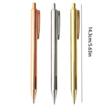 1-3支金色/银色/玫瑰金金属圆珠笔，书写流畅，1毫米中号笔尖，适用于婚礼、商务、办公、学生、教师、男女皆宜，可作为返校礼物