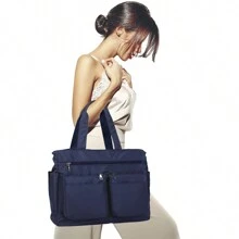 Women's Large Crossbody Bag With Modern Straps For College And Gym - 藏蓝色 - 查看 3
