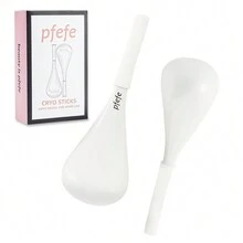 1 pieza PFEFE Palos criogénicos de acero inoxidable Globos de hielo para el cuidado de la piel facial de mujeres, ojos, suministros para esteticistas, globos de enfriamiento para spa con estuche de almacenamiento que contiene líquido congelado - Multicolor - Ver 11