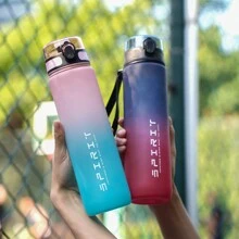 1pc 32OZ (Approx. 1000ml) Or 1pc 26OZ (Approx. 750ml) Or 1pc 20OZ (Approx. 600ml) Ombre Color Sports Water Bottle With Carry Strap, Portable For Running, Outdoor Sports, Cycling - Multicolor - View 5