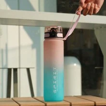 1pc 32OZ (Approx. 1000ml) Or 1pc 26OZ (Approx. 750ml) Or 1pc 20OZ (Approx. 600ml) Ombre Color Sports Water Bottle With Carry Strap, Portable For Running, Outdoor Sports, Cycling - Multicolor - View 10